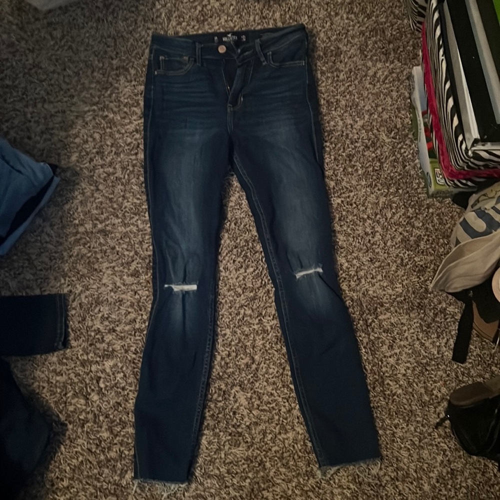Hollister high rise crop super skinny